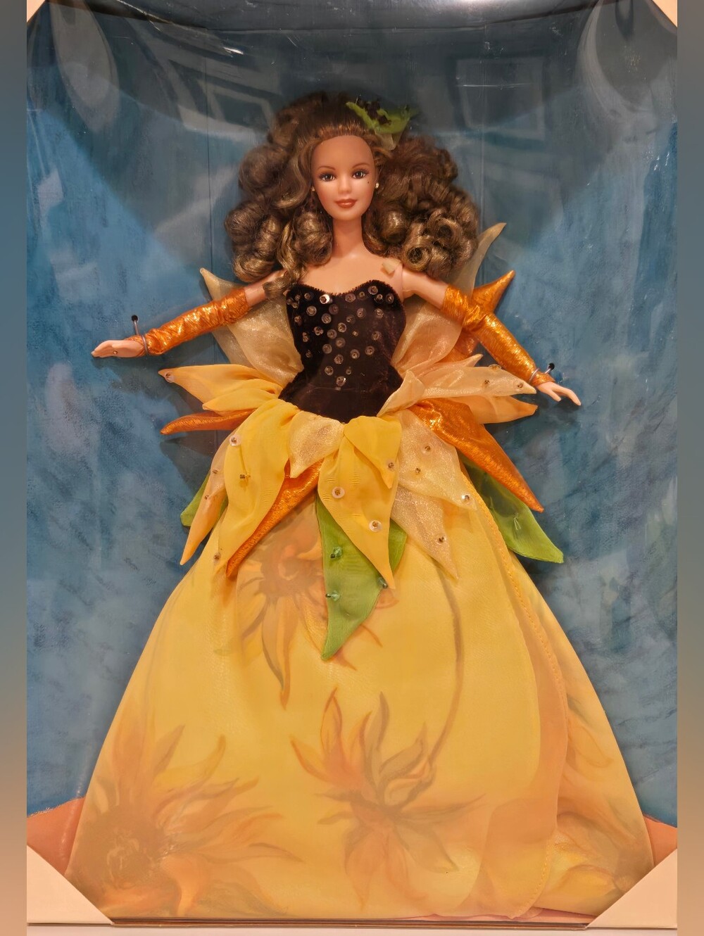 Vintage Limited Edition Vincent Van Gogh Sunflower Barbie Still In Original Box